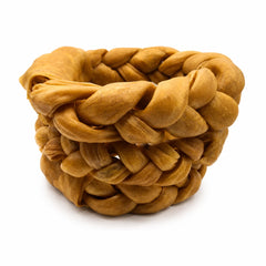 9 inch mega braided buffalo collagen ring dog chew