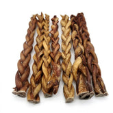 Munchie Bones Natural Braided bully stick 12 inch