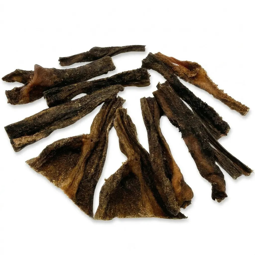 Multi-pack beef tripe strips – single-ingredient dog treats for training and rewards