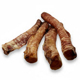 Beef trachea dog chews suitable for small, medium, and large breeds