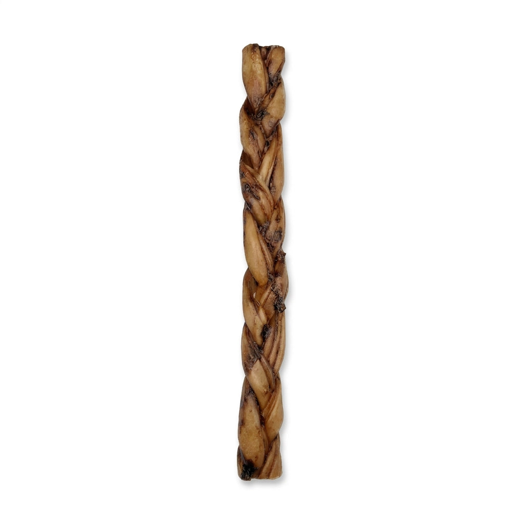 Braided liver glazed collagen dog chew for dogs