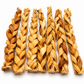 Goat skin natural braided chew for dogs