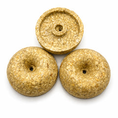 Highly digestible large buffalo collagen bagel dog chew