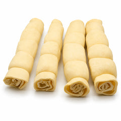 White buffalo puffed cheek roll natural dog chew