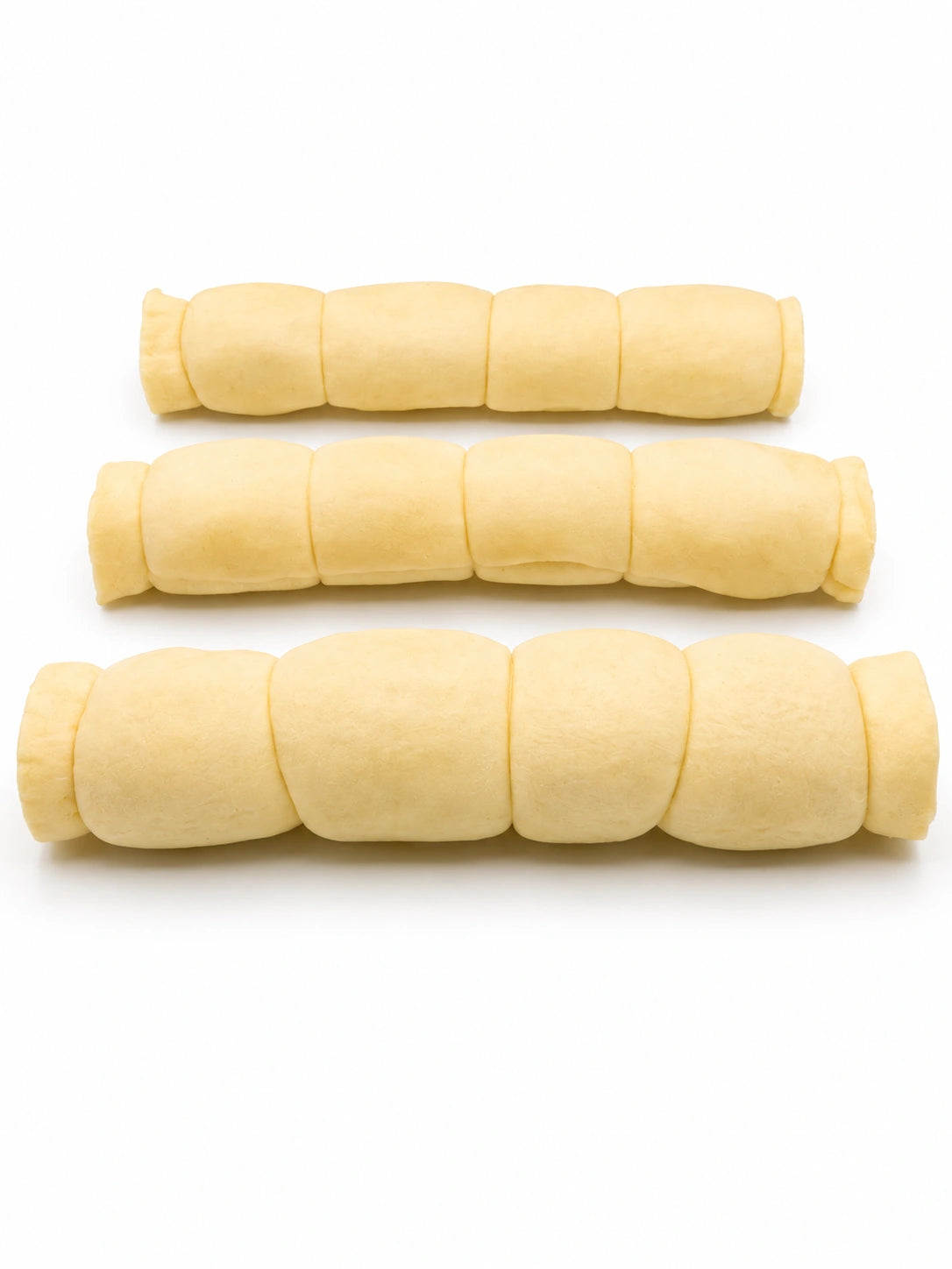 12 inch white buffalo puffed cheek roll dog chew