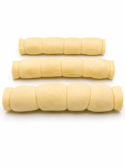 12 inch white buffalo puffed cheek roll dog chew