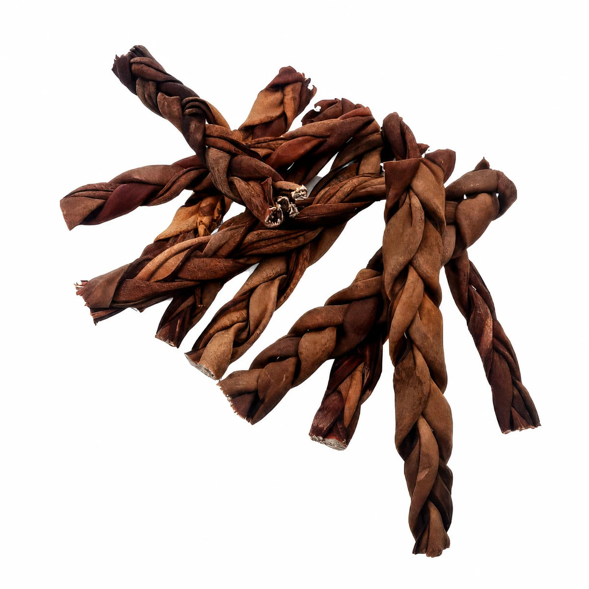 Single ingredient Munchie Bones Braided Collagen dog sticks