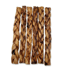 Natural beef collagen braid with liver glaze for dogs