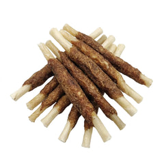 Beef collagen chew with real minced chicken