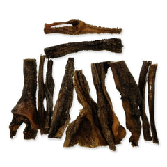 Multiple beef tripe strips showing natural texture – single-ingredient dog treats