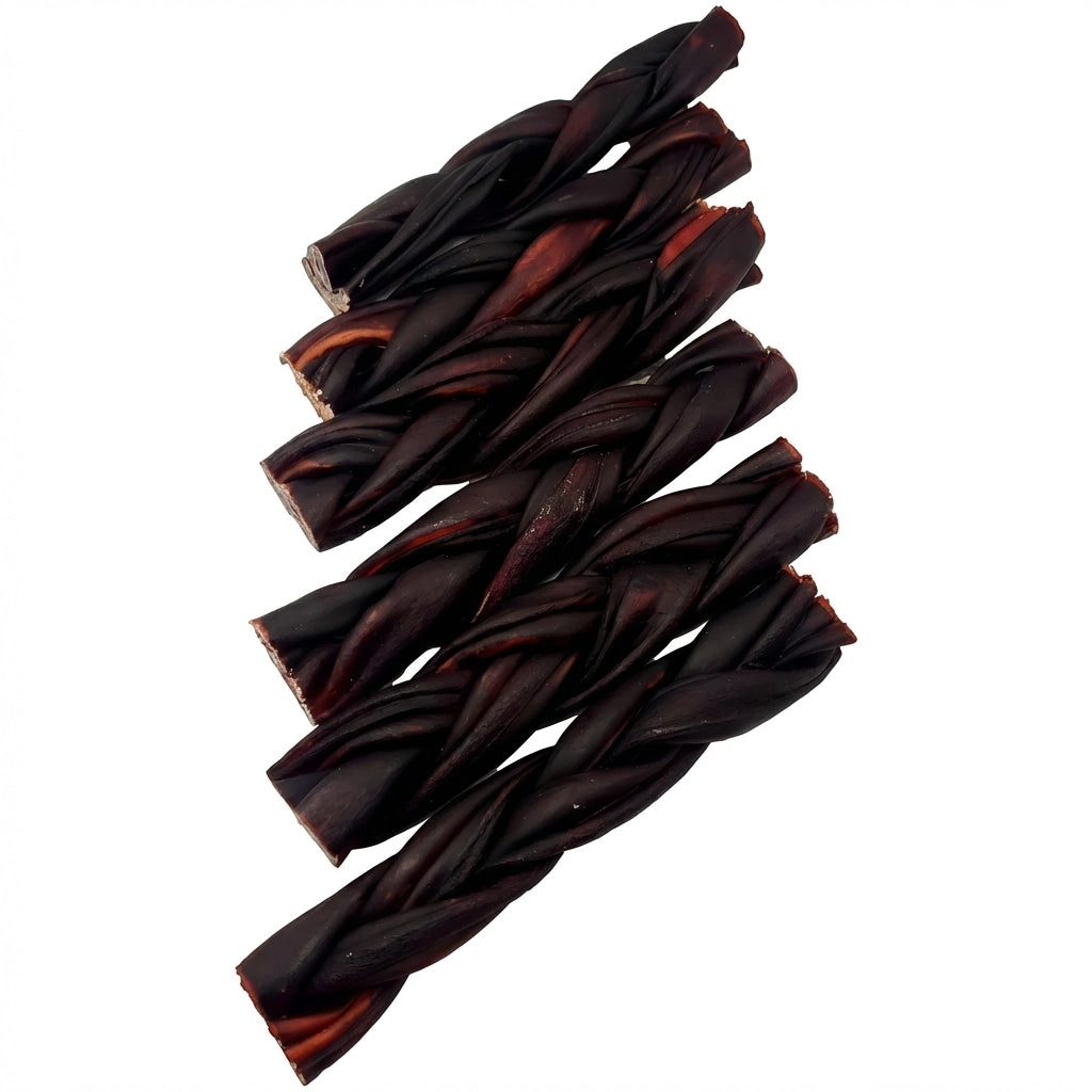Braided collagen sticks for dogs – natural texture, durable chew sticks