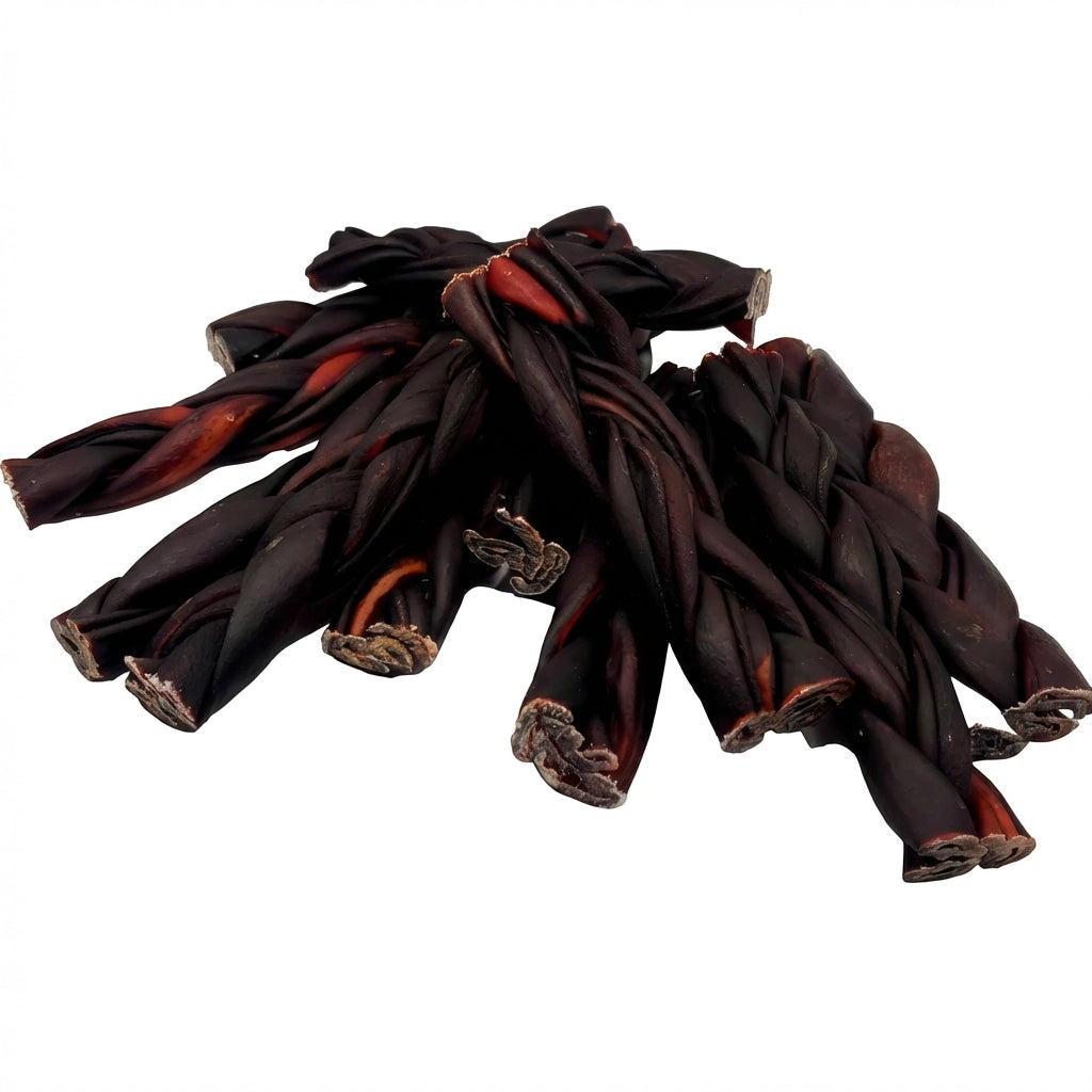 Braided collagen sticks for dogs – natural texture, durable chew sticks