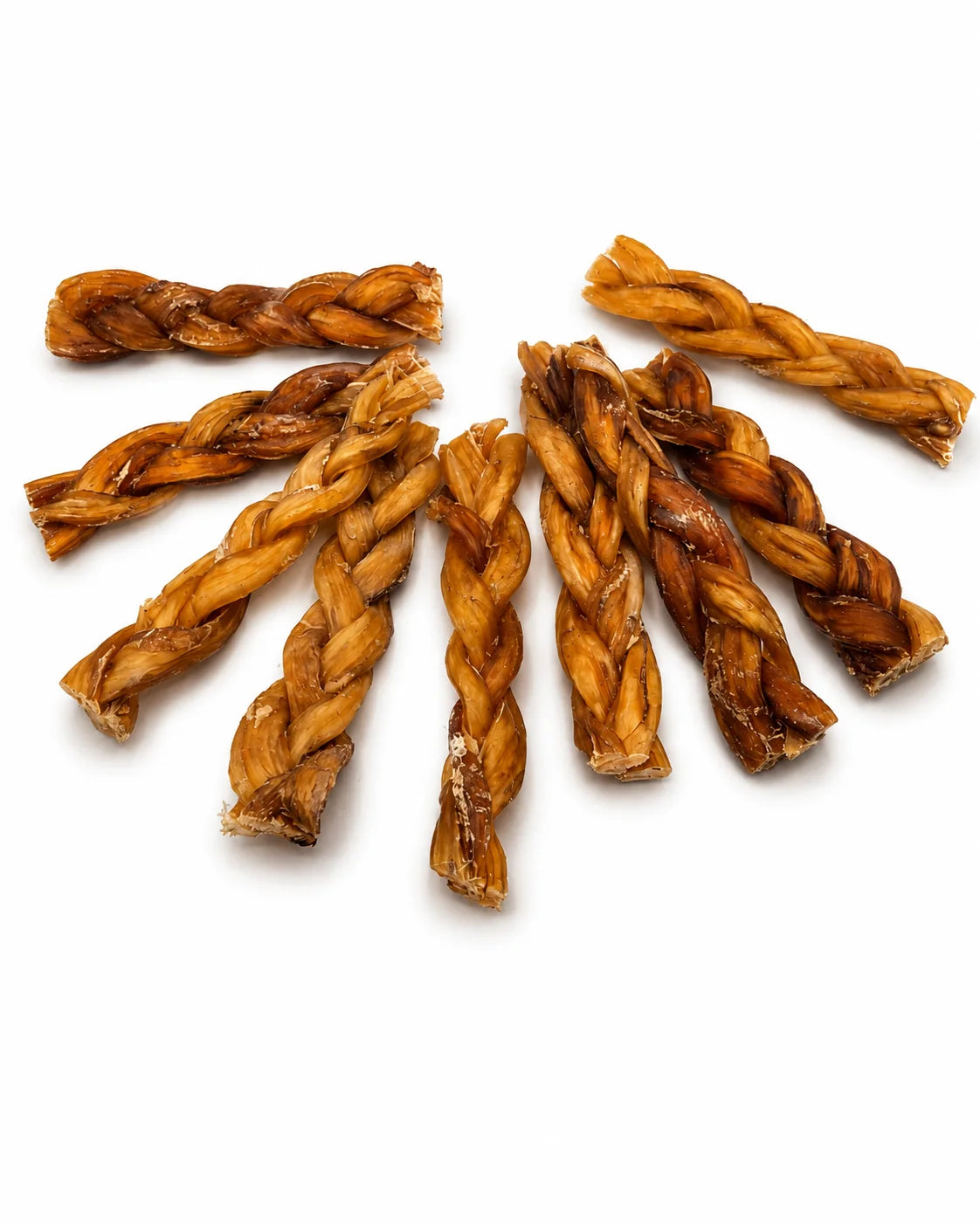 Long lasting buffalo neck tendon braided chew
