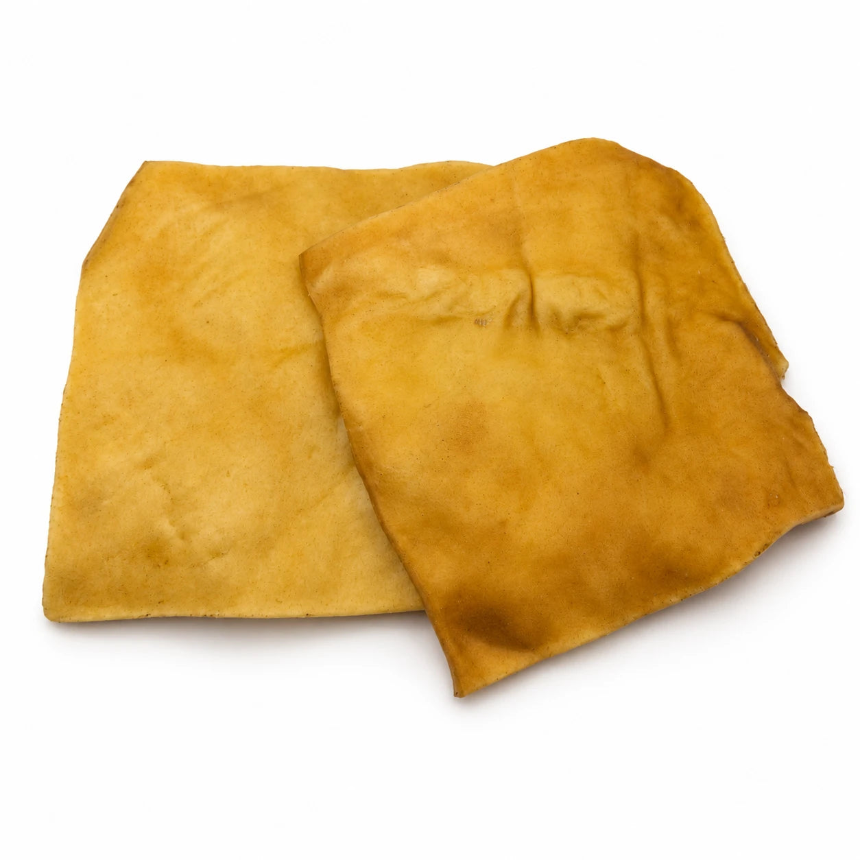 Natural buffalo skin plate dog chew