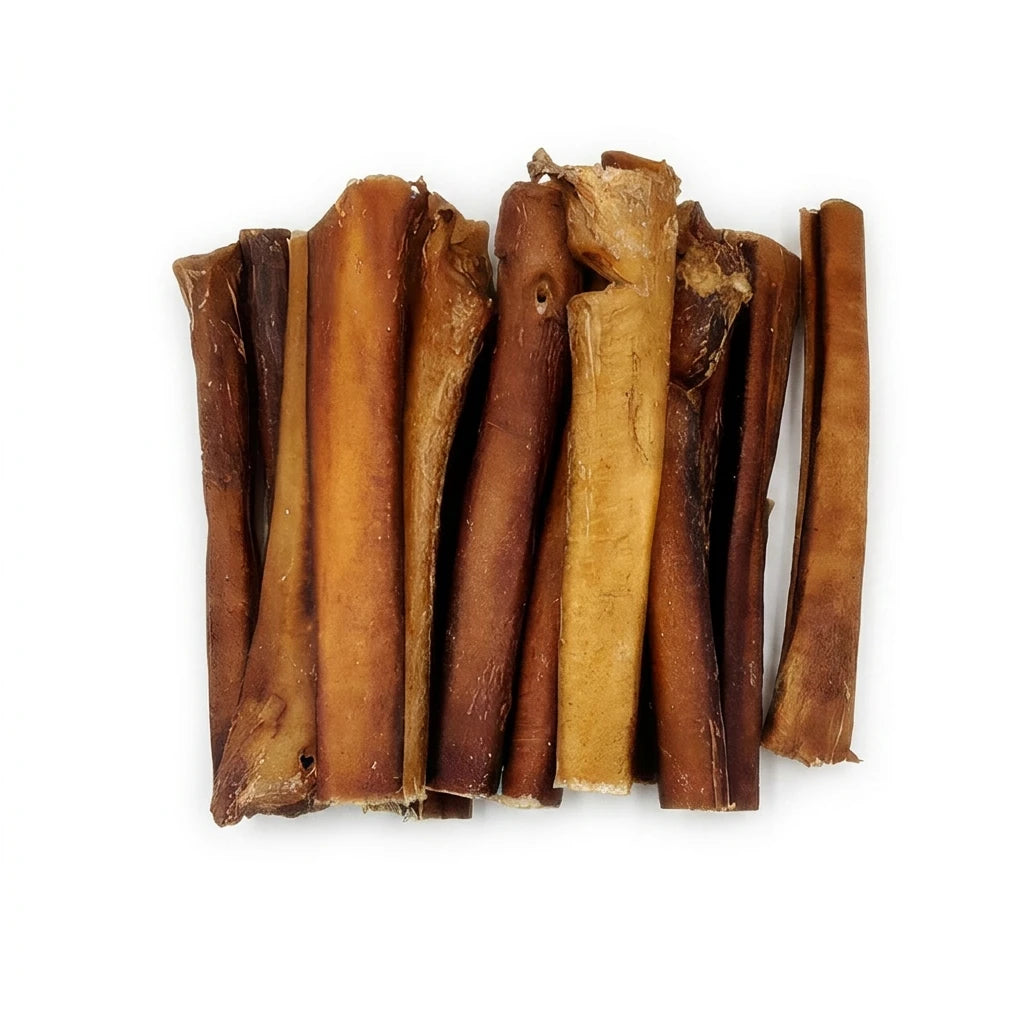 Munchie Bones Straight 6 inch bully sticks for dogs – all-natural beef dog chews for chewing