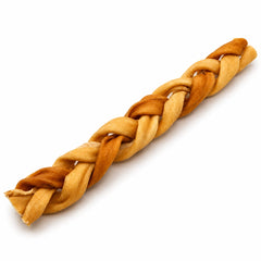 Goat skin braided chew for aggressive chewers