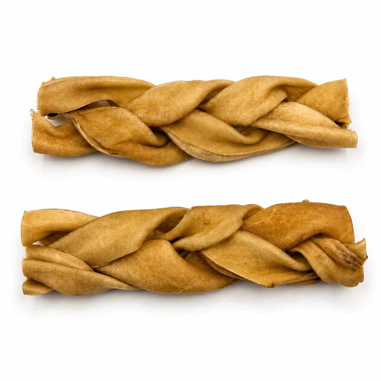 High protein goat skin braided dog chew