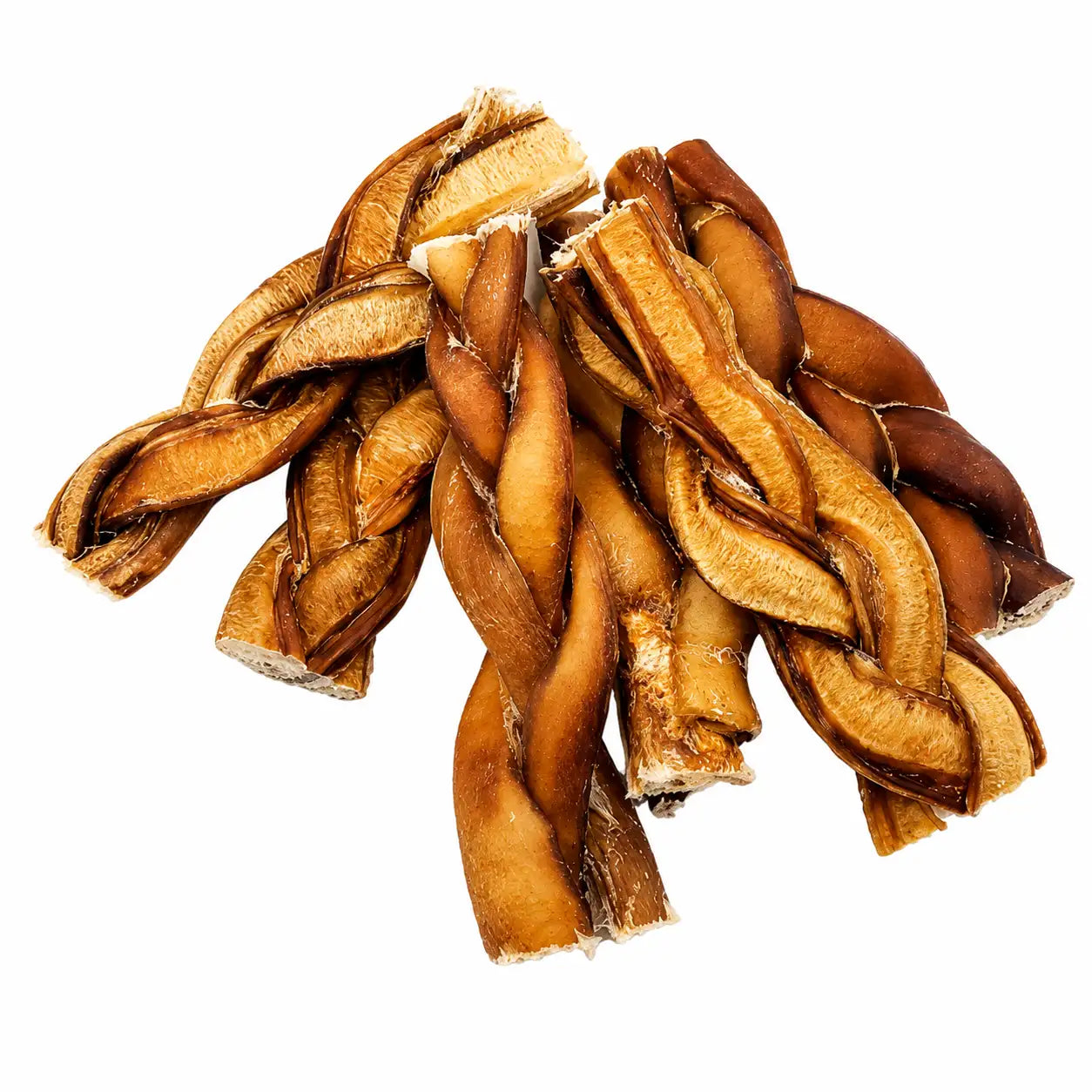 Braided bully stick 6 inch – standard size dog chew with reduced odour