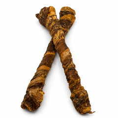 Natural buffalo gullet wrapped around buffalo tail