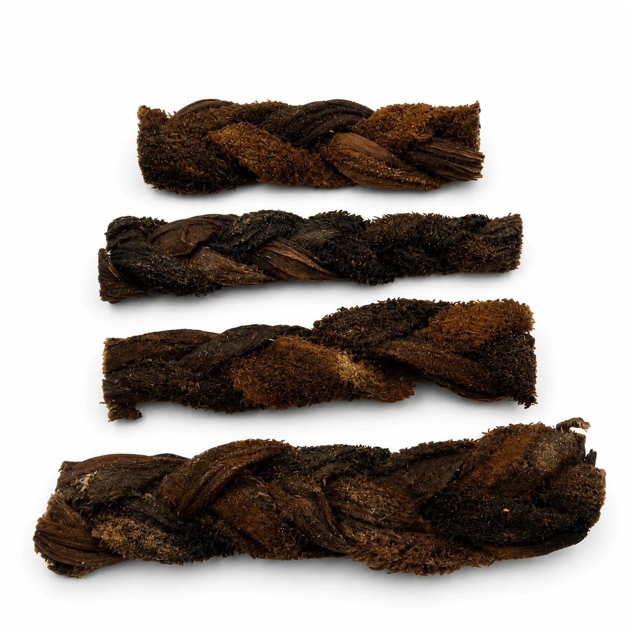 Natural buffalo green tripe braided stick