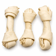 Rawhide free buffalo puffed knotted bone