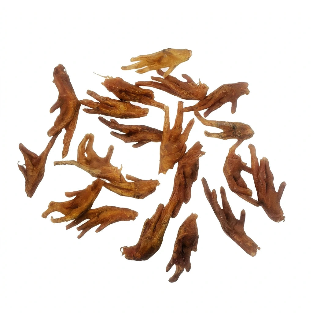Small split chicken feet dog treats – natural single-ingredient crunchy treats for dogs