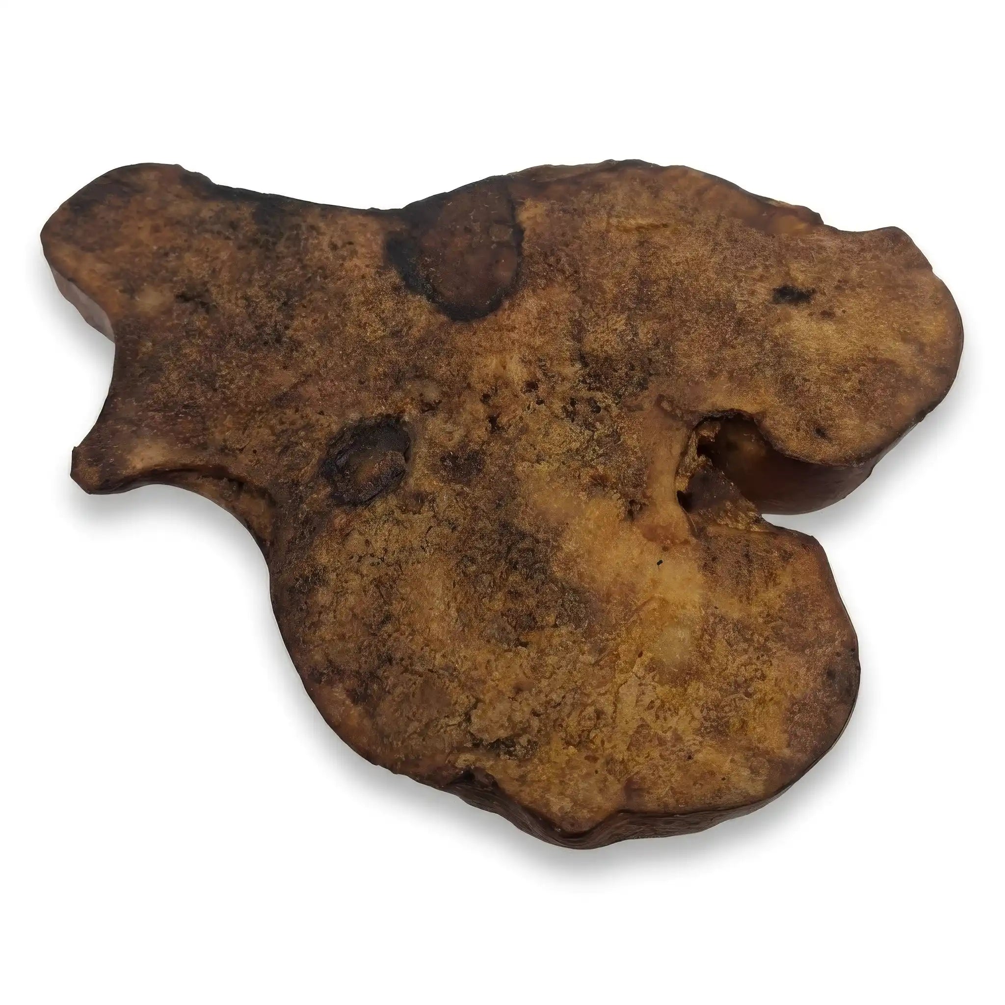 Smoked beef knuckle flat bone slice dog chew